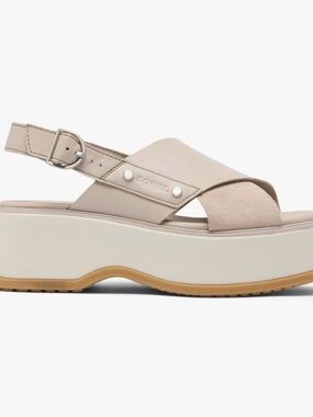 Sorel Dayspring Crisscross Slingback Platform Sandal US 11 crushed clay